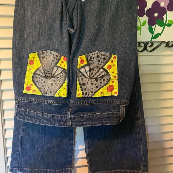 Hand painted Jeans - Picture 1 of 2